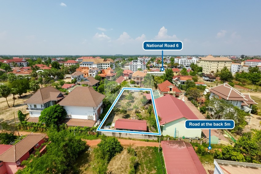 1,411 Sqm Commercial Land For Sale - Near National Road 6, Svay Dangkum, Siem Reap