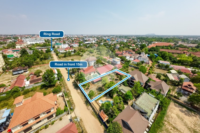 1,411 Sqm Commercial Land For Sale - Near National Road 6, Svay Dangkum, Siem Reap