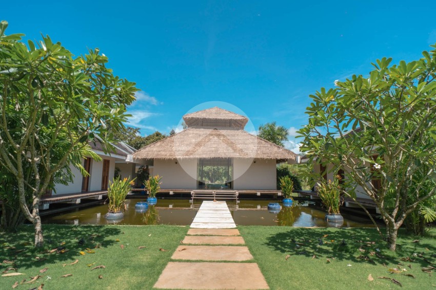 3,180 Sqm Land with 5-bedroom Luxury Villa For Sale in Kampot - Cambodia