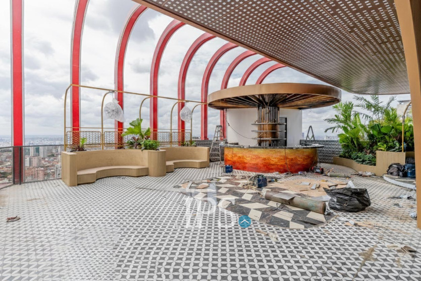 24th Floor 1 Bedroom Condo Type B3 For Sale - Time Square 306, BKK1, Phnom Penh