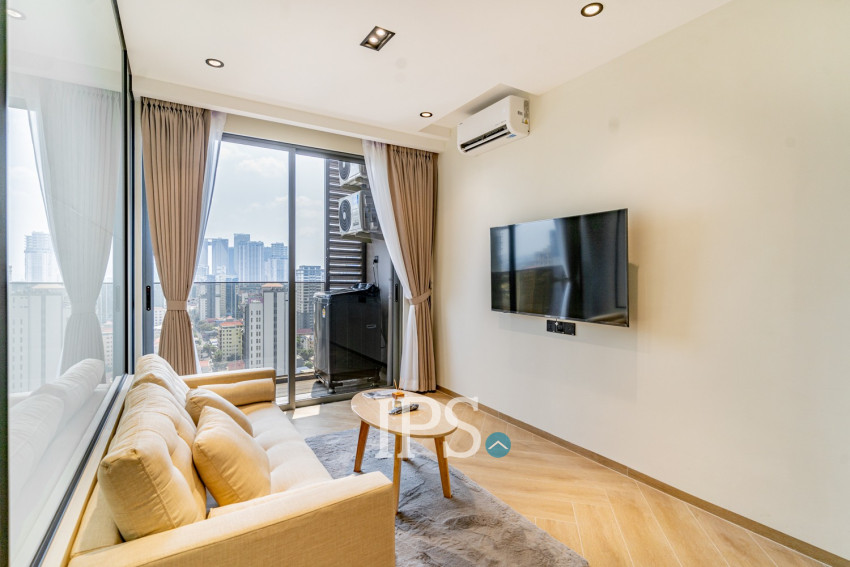 24th Floor 1 Bedroom Condo Type B3 For Sale - Time Square 306, BKK1, Phnom Penh