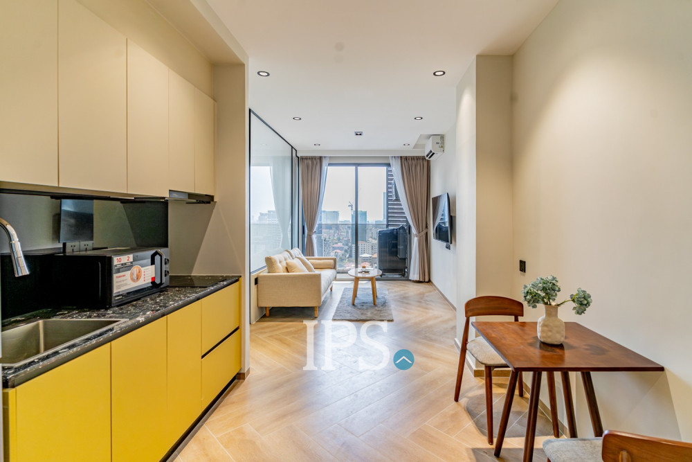 24th Floor 1 Bedroom Condo (Type B3) For Sale - Time Square 306, BKK1, Phnom Penh