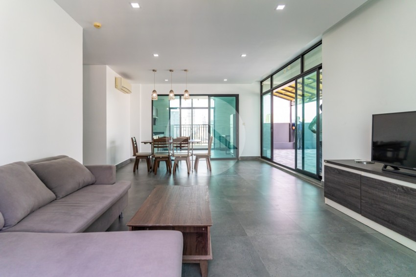 3 Bedroom Serviced Apartment  For Rent - Tonle Bassac, Phnom Penh