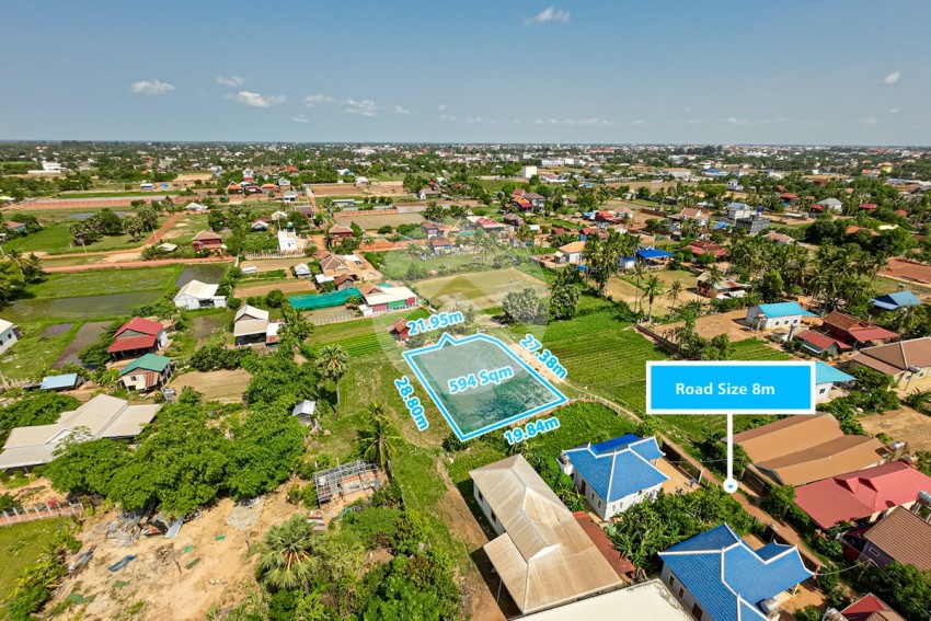 594 Sqm Residential Land For Sale - Chreav, Siem Reap