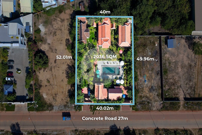 9 Bedroom Resort Property  For Sale - Slor Kram, Siem Reap
