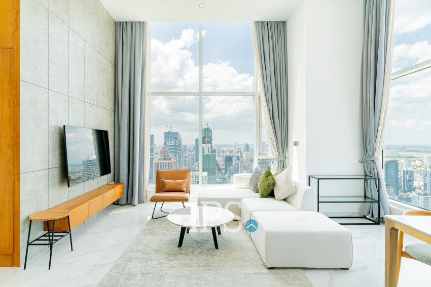 3 Bedroom Penthouse Condo For Rent - J Tower 2, BKK1, Phnom Penh