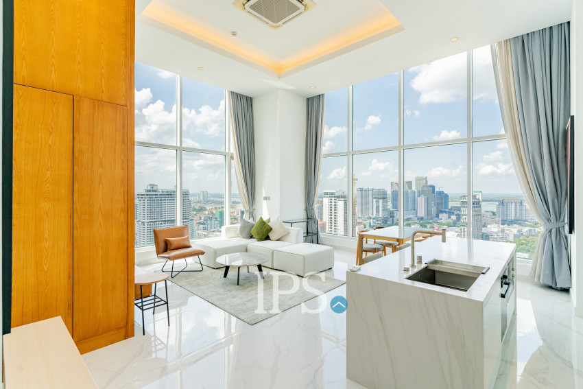 3 Bedroom Penthouse Condo For Rent - J Tower 2, BKK1, Phnom Penh