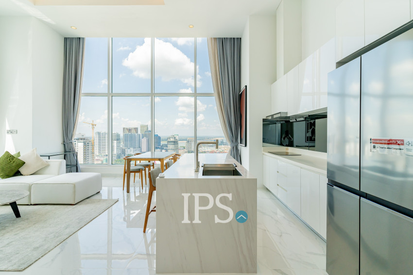 3 Bedroom Penthouse Condo For Rent - J Tower 2, BKK1, Phnom Penh