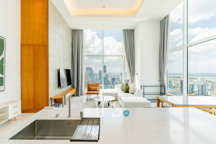 3 Bedroom Penthouse Condo For Rent - J Tower 2, BKK1, Phnom Penh