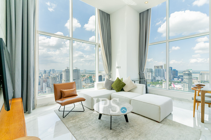 3 Bedroom Penthouse Condo For Rent - J Tower 2, BKK1, Phnom Penh