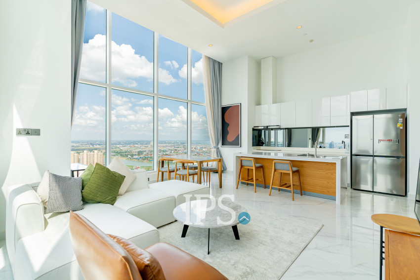 3 Bedroom Penthouse Condo For Rent - J Tower 2, BKK1, Phnom Penh