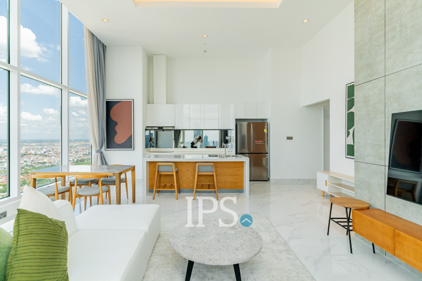 3 Bedroom Penthouse Condo For Rent - J Tower 2, BKK1, Phnom Penh
