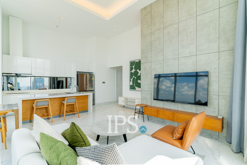 3 Bedroom Penthouse Condo For Rent - J Tower 2, BKK1, Phnom Penh
