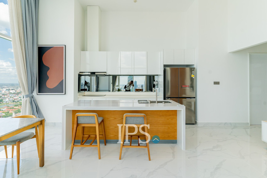 3 Bedroom Penthouse Condo For Rent - J Tower 2, BKK1, Phnom Penh