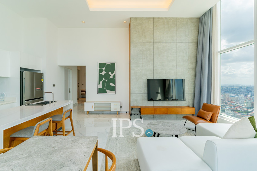 3 Bedroom Penthouse Condo For Rent - J Tower 2, BKK1, Phnom Penh