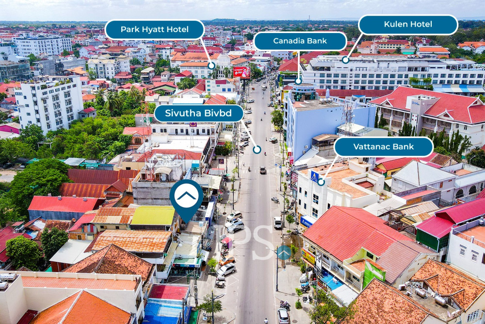 8 Bedroom Commercial Building For Rent - Svay Dangkum, Siem Reap