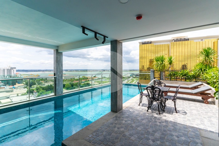 1 Bedroom Serviced Apartment For Rent - Tonle Bassac, Phnom Penh