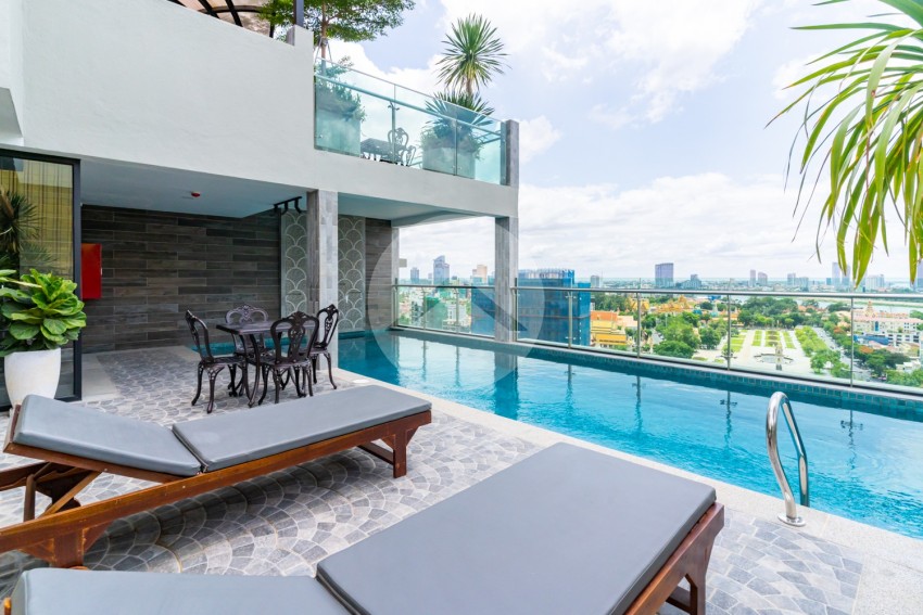 1 Bedroom Serviced Apartment For Rent - Tonle Bassac, Phnom Penh