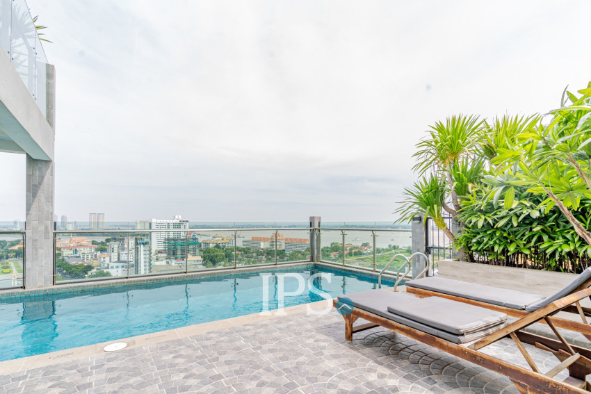 1 Bedroom Serviced Apartment For Rent - Tonle Bassac, Phnom Penh