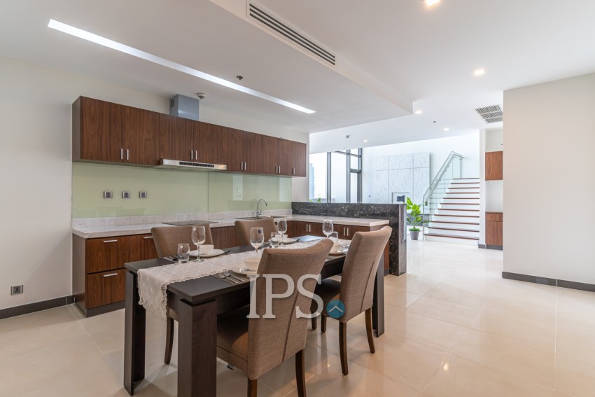 4 Bedroom Penthouse Serviced Apartment For Rent - Toul Kouk, Phnom Penh