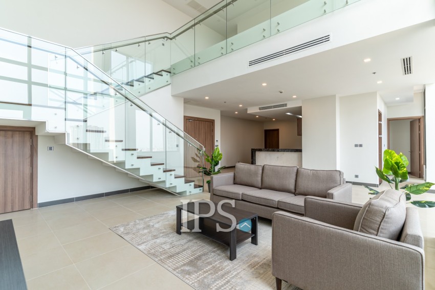 4 Bedroom Penthouse Serviced Apartment For Rent - Toul Kouk, Phnom Penh