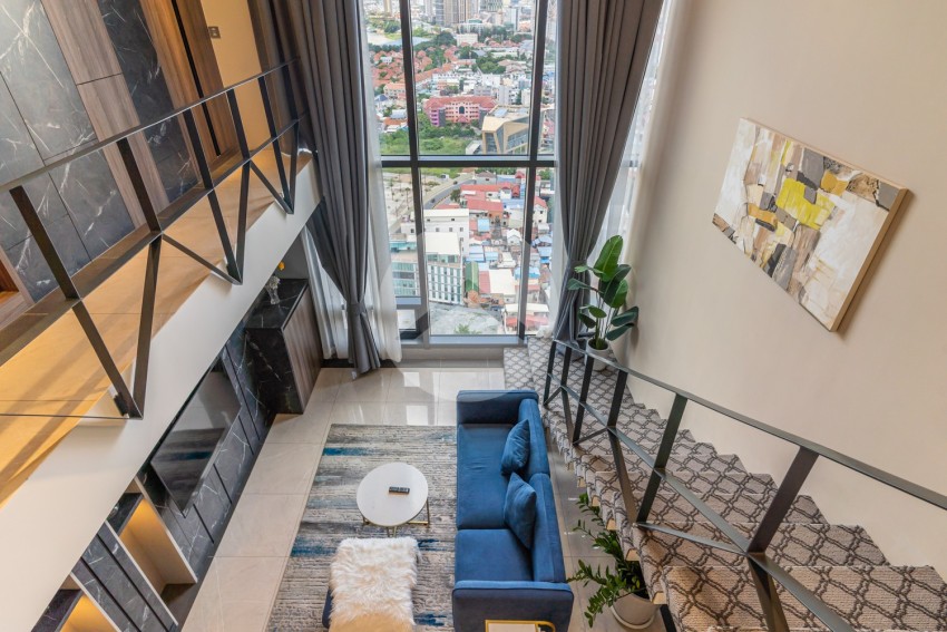 31st Floor Loft For Sale - The Penthouse Residence, Tonle Bassac, Phnom Penh