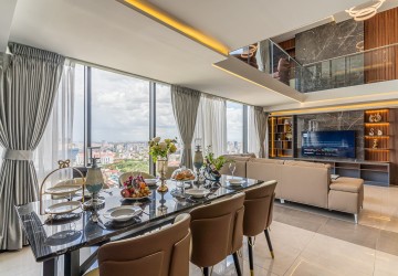 30th Floor 3 Bedroom Triplex For Sale - The Penthouse Residence, Tonle Bassac, Phnom Penh thumbnail