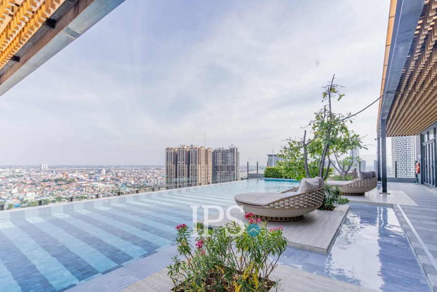 Studio Condo For Rent - Skylar, Tonle Bassac, Phnom Penh