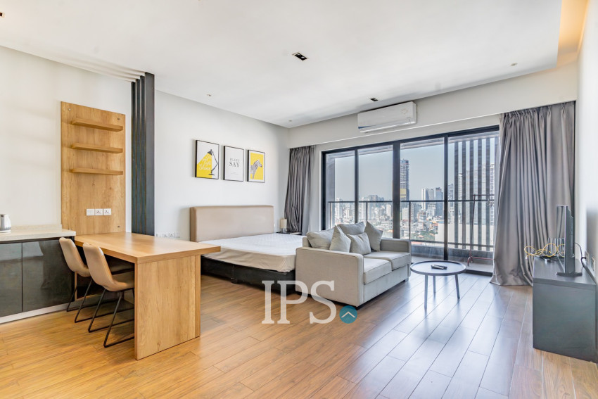 Studio Condo For Rent - Skylar, Tonle Bassac, Phnom Penh