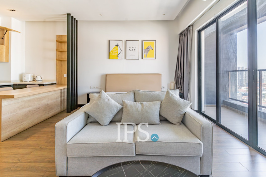 Studio Condo For Rent - Skylar, Tonle Bassac, Phnom Penh
