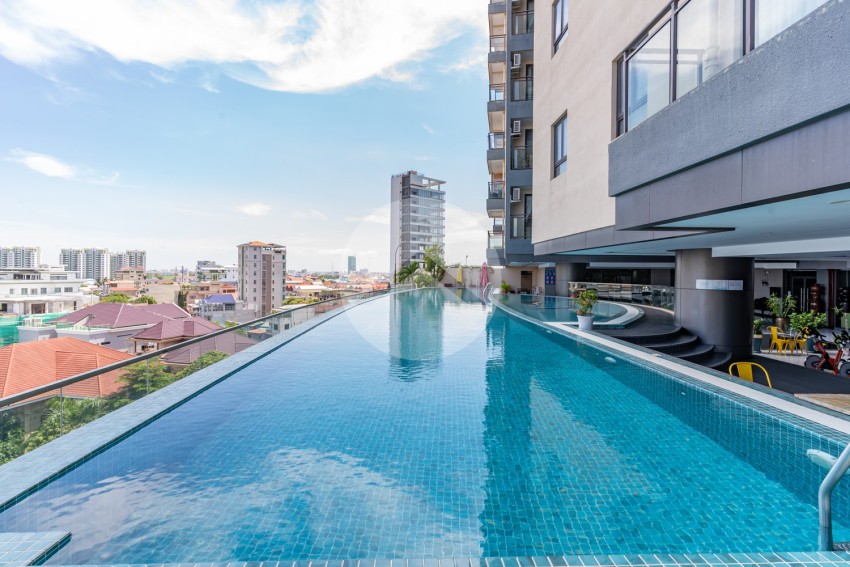 46 Sqm Studio Condo For Rent - Boeung Kak 1, Phnom Penh