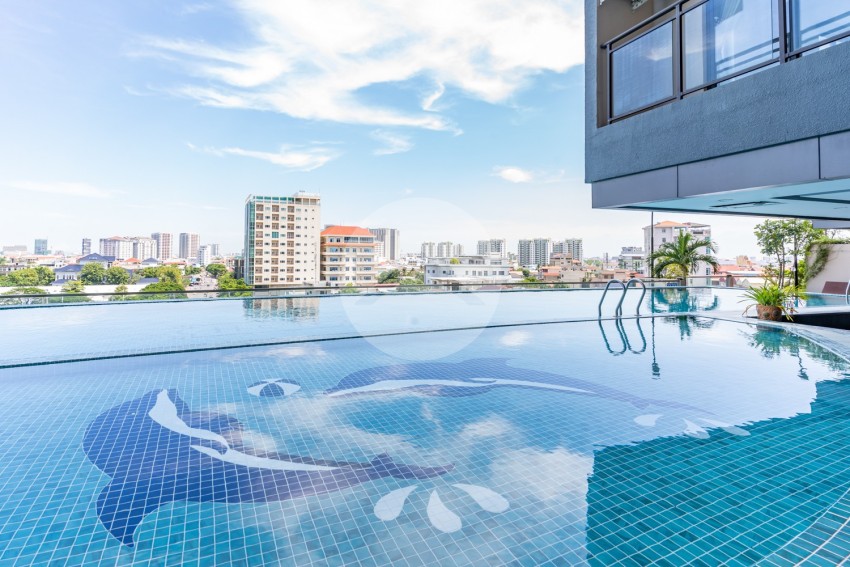 46 Sqm Studio Condo For Rent - Boeung Kak 1, Phnom Penh