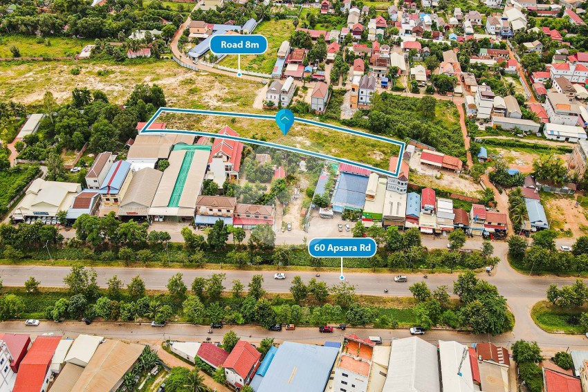 5,837 Sqm Commercial Land For Sale - Slor Kram, Siem Reap
