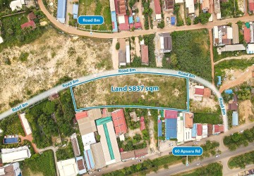 5,837 Sqm Commercial Land For Sale - Slor Kram, Siem Reap thumbnail