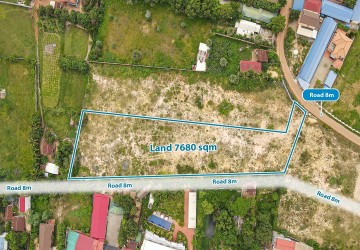 7,680 Sqm Commercial Land For Sale - Slor Kram, Siem Reap thumbnail