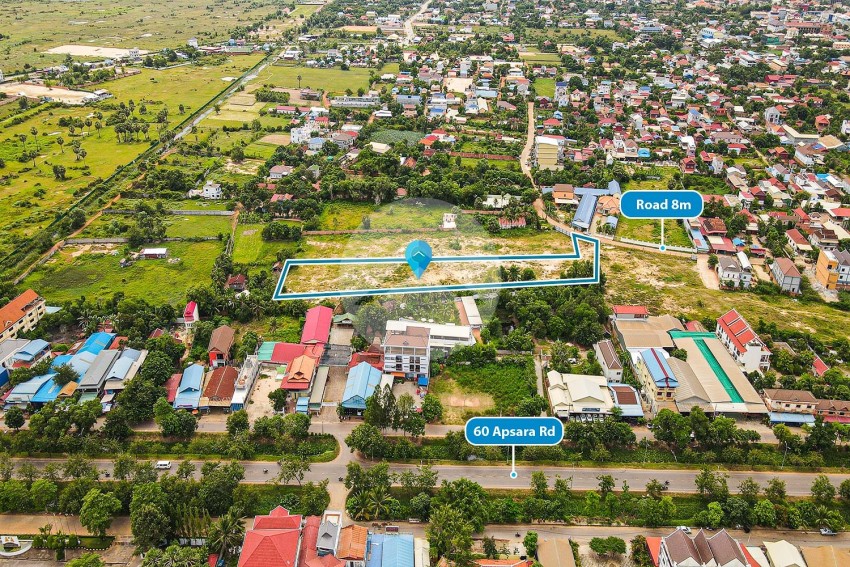 7,680 Sqm Commercial Land For Sale - Slor Kram, Siem Reap