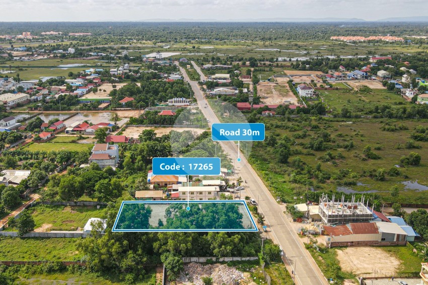 1,307 Sqm Commercial Land For Sale - Slor Kram, Siem Reap