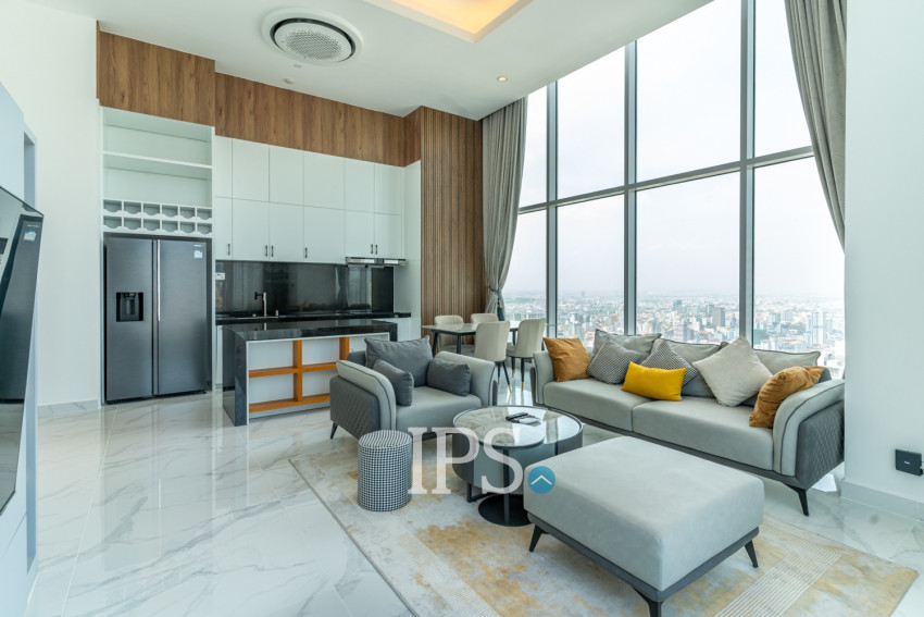 3 Bedroom Penthouse For Rent - J Tower 2, BKK1, Phnom Penh