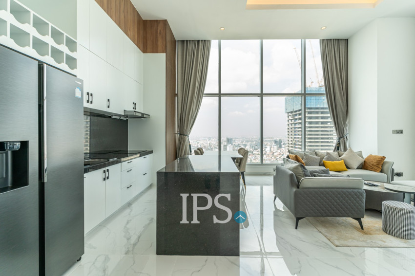 3 Bedroom Penthouse For Rent - J Tower 2, BKK1, Phnom Penh