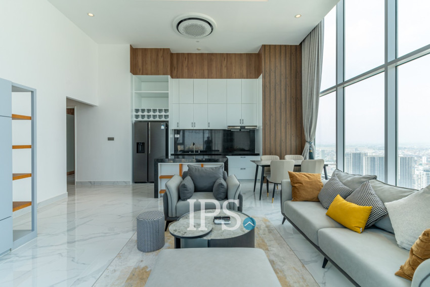3 Bedroom Penthouse For Rent - J Tower 2, BKK1, Phnom Penh
