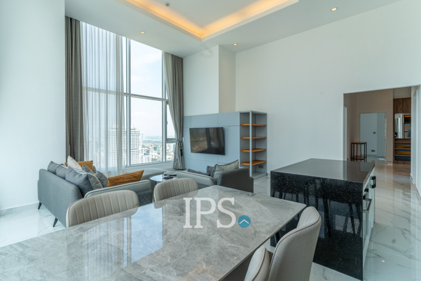 3 Bedroom Penthouse For Rent - J Tower 2, BKK1, Phnom Penh