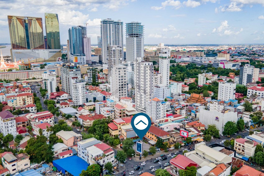 3,038 Sqm Commercial  Building For Lease Along Norodom BLVD - Tonle Bassac, Phnom Penh