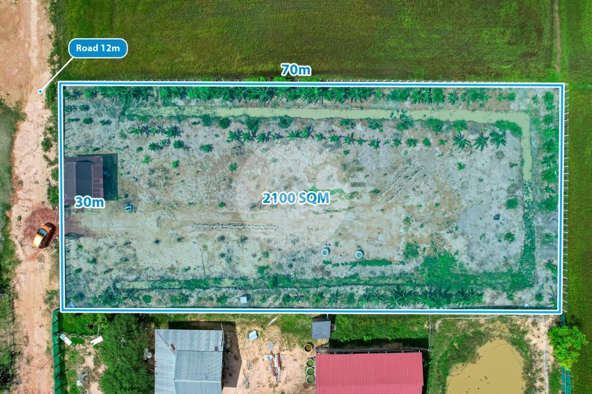 2,100 Sqm Land For Sale - Krabei Riel, Siem Reap