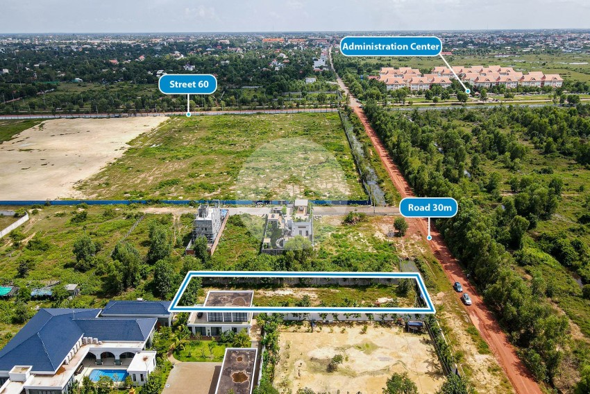 1520 Sqm Residential Land For Sale - Road 60, Nokor Thum, Siem Reap