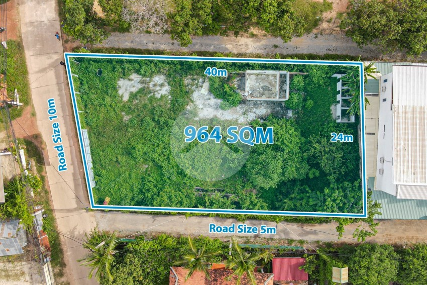 964 Sqm Residential Land For Sale - Slor Kram, Siem Reap