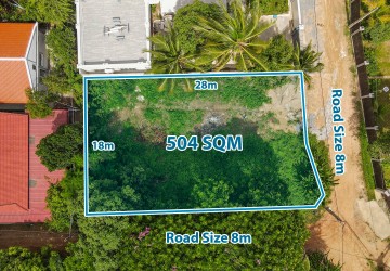 504 Sqm Residential Land For Sale - Near Riverside, Slor Kram, Siem Reap thumbnail