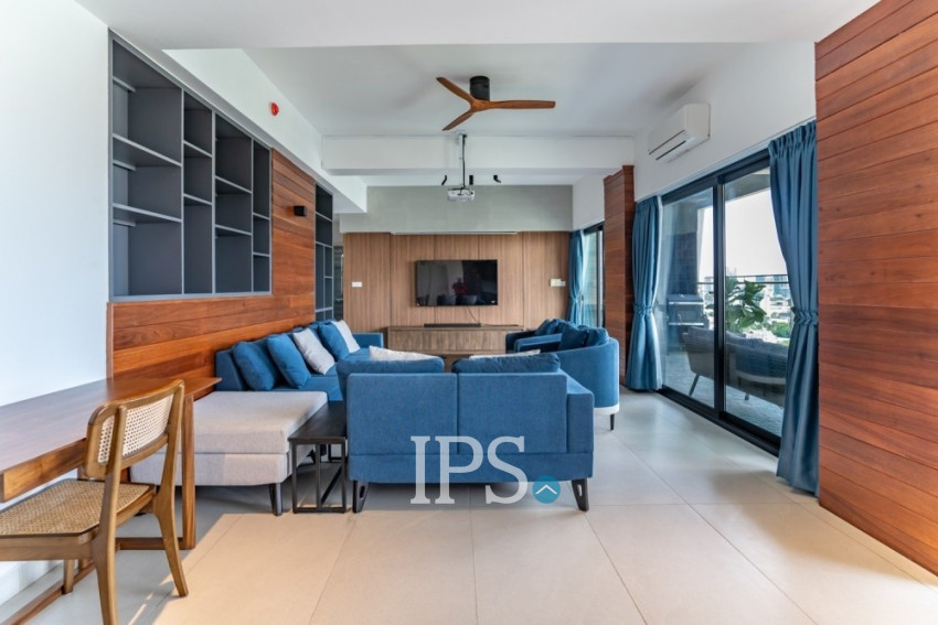 3 Bedroom Serviced Apartment For Rent - Tonle Bassac, Phnom Penh