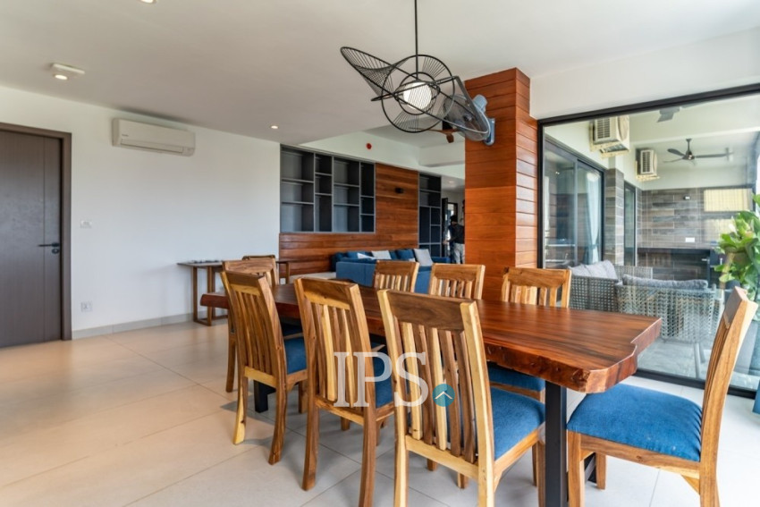 3 Bedroom Serviced Apartment For Rent - Tonle Bassac, Phnom Penh