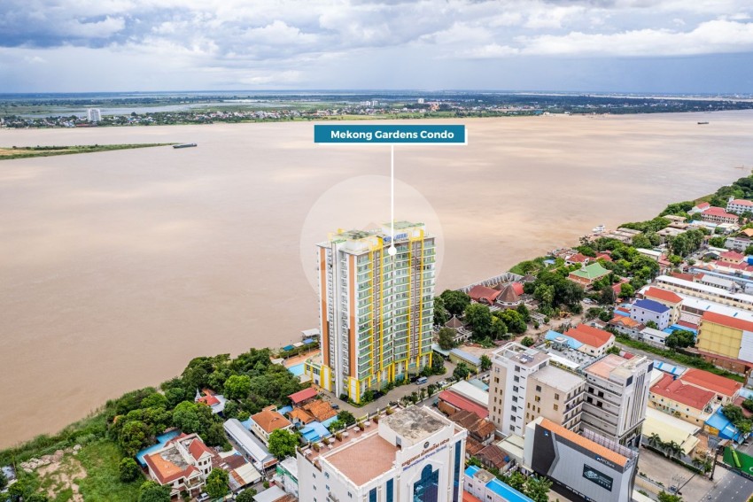 7th Floor Studio Condo For Sale - Mekong Gardens, Chroy Changvar, Phnom Penh