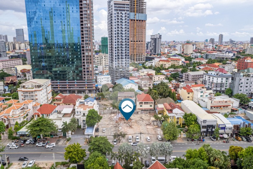 1,800 Sqm Commercial Land For Rent - Boeung Kak 1, Toul Kork, Phnom Penh